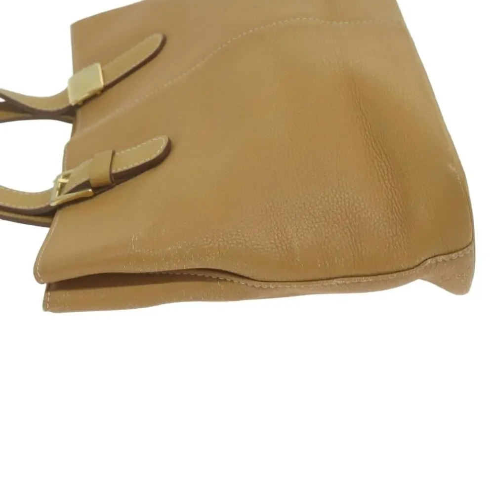 Burberry Leather Tote Bag Beige